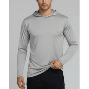Real Essentials 3 Pack: Men's Dry Fit Wicking Long Sleeve Fishing Active Hoodie Pullover Sweatshirt (Big & Tall)