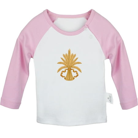

Nature Pattern Wheat T shirt For Baby Newborn Babies T-shirts Infant Tops 0-24M Kids Graphic Tees Clothing (Long Pink Raglan T-shirt 6-12 Months)