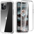 thumbnail image 1 of Étui Transparente pour iPhone 12 avec Protecteur d'Écran Intégré Protection Complète 360 2 en 1 Cristal Double Couche Couverture Robuste PC Dur Silicone Souple Antichoc Antidérapant 6.1 Pouces, 1 of 7