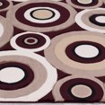 thumbnail image 4 of Allstar Burgundy Carved Circles Modern Geometric Area Rug (7' 9" x 10' 5"), 4 of 6