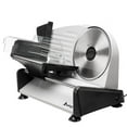 thumbnail image 5 of Commercial Meat Slicer, 10 inch Electric Food Slicer, 150W Frozen Meat Deli Slicer, Premium Chromium-plated Steel Blade Semi-Auto Meat Slicer For Commercial and Home use, 5 of 10
