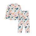 thumbnail image 2 of Rateoe Sea Life 1 Pattern Womens Pajamas Set Long Sleeve Sleepwear Button Down Nightwear Soft Cotton Pj Lounge Sets, 2 of 9
