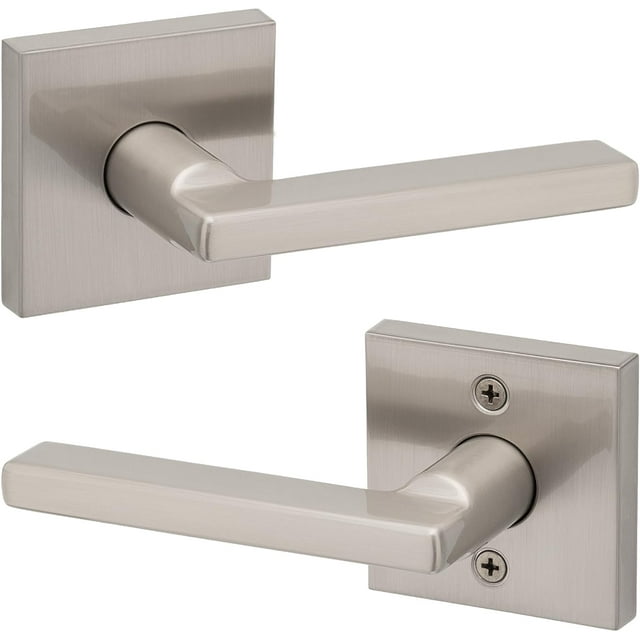 Poignée de Porte Mate Réversible Levier d'Intimité Poignées de Porte Intérieures pour Portes de Chambre et de Salle de Bain Serrure de Porte de Salle de Bain/chambre Sans Clé Déco Maison Moderne