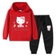 thumbnail image 5 of Hello Kitty-suéter con capucha y cuello alto para niños, pantalones de dos piezas con dibujos animados para niño, traje deportivo informal de manga larga de algodón puro, 5 of 5