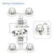 PYLE PDIC4CBTL3B 3’’ Bluetooth Ceiling / Wall Speaker Kit, (4) Aluminum Frame Speakers with