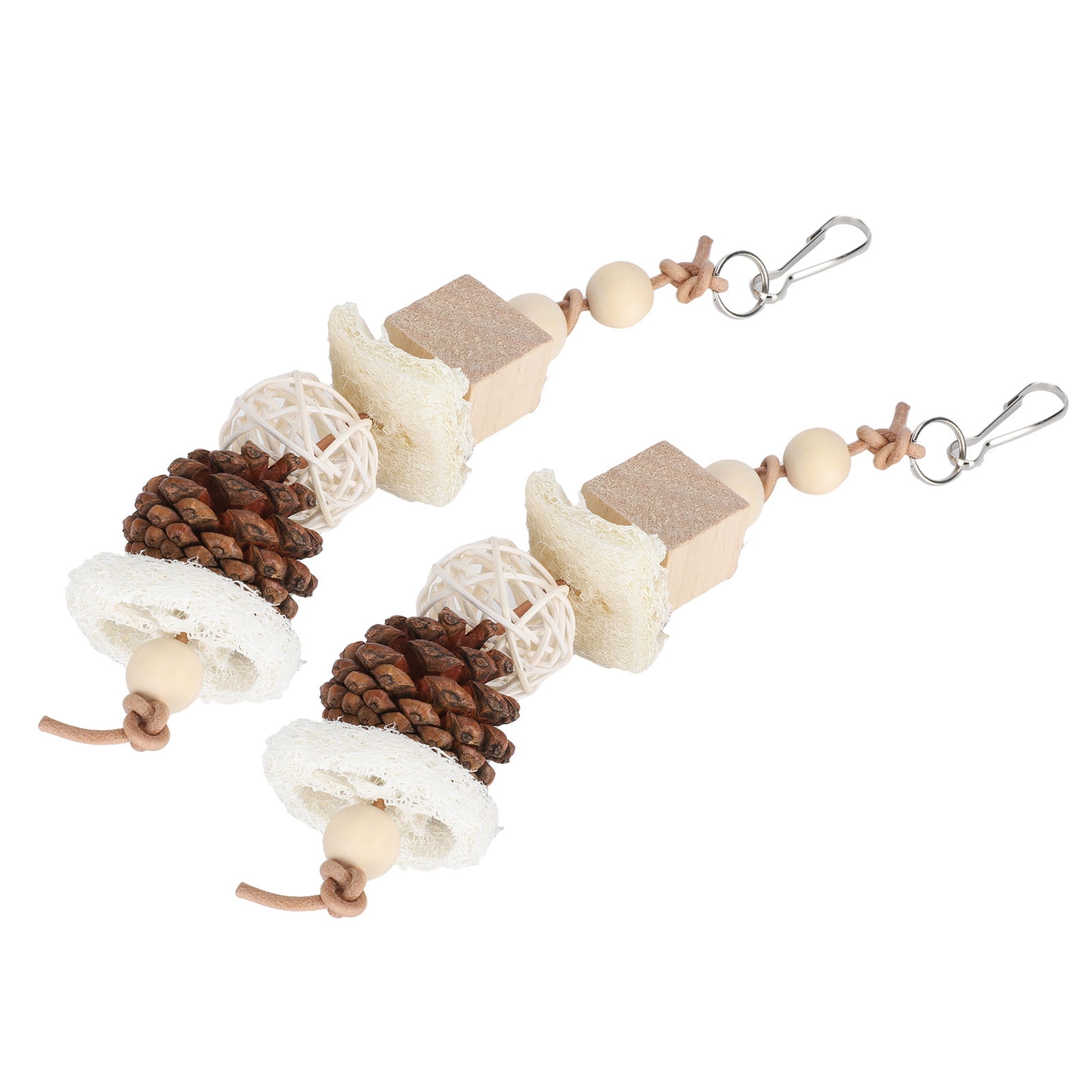 Bird Toy, Stylish Loofah Toy, Natural Rattan Safe Non For Toy Hanging