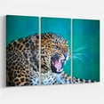 thumbnail image 1 of Design Art Wild Leopard Close up View Canvas Print, 1 of 3