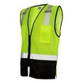 thumbnail image 2 of ML Kishigo 1509 Class 2 Lime Black Bottom Mesh Vest, 2 of 3