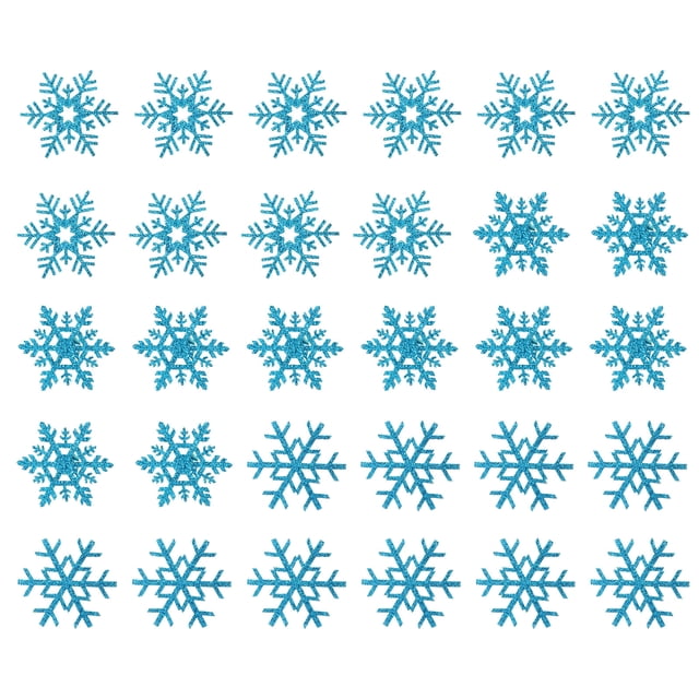 30 parches termoadhesivos de copos de nieve para manualidades, apliques y accesorios de costura