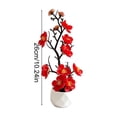 thumbnail image 2 of Artificial Potted Flower Tabletop Decor, Indoor Photography Prop Setup, Maintenance-Free Fake Potted Plant for Living Room, Home Office Decor, Shelf and Table Centerpiece, 2 of 5