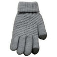 thumbnail image 2 of Yesbay Women Man Winter Soft Knit Touch Screen Gloves Texting Capacitive Smartphone-Grey, 2 of 8