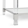 thumbnail image 4 of Home Gear Rectangular Silver Coffee Table with Acrylic Legs, 4 of 5