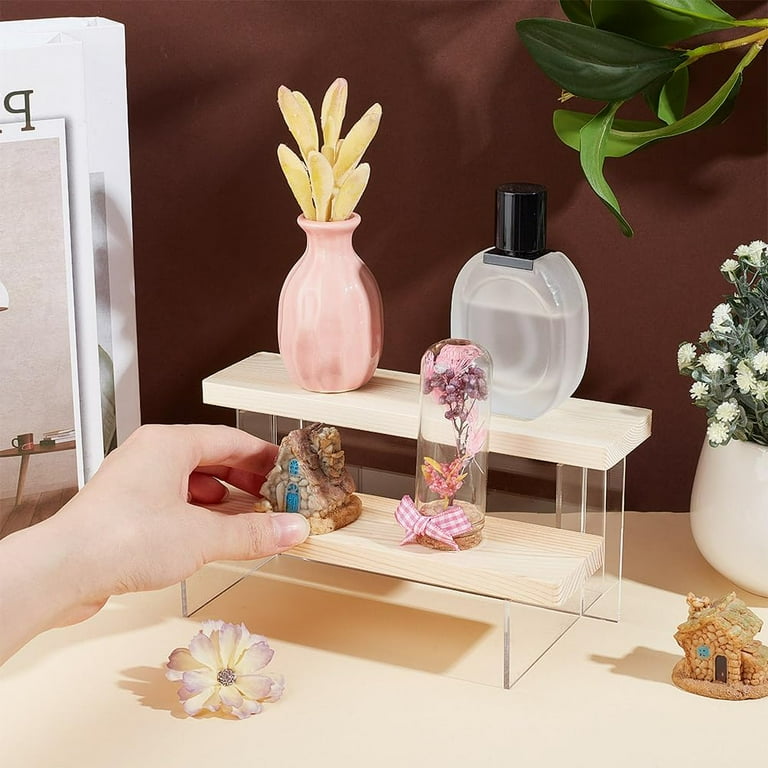 Mooca Wooden 6 Pcs Square Risers For Display Jewelry And