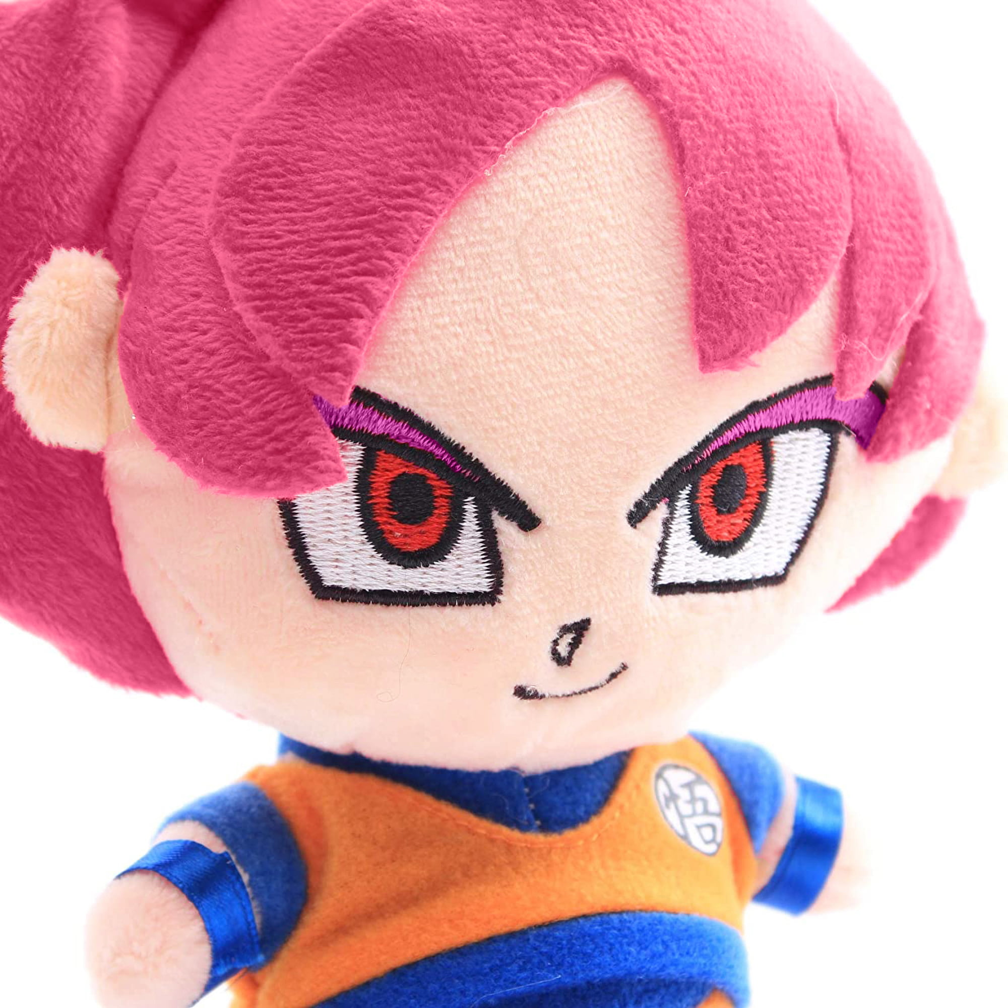 Anime Dragon Ball Z Red Super Saiyan God Goku Plush Figure Toy Stuffed Doll 8'' 