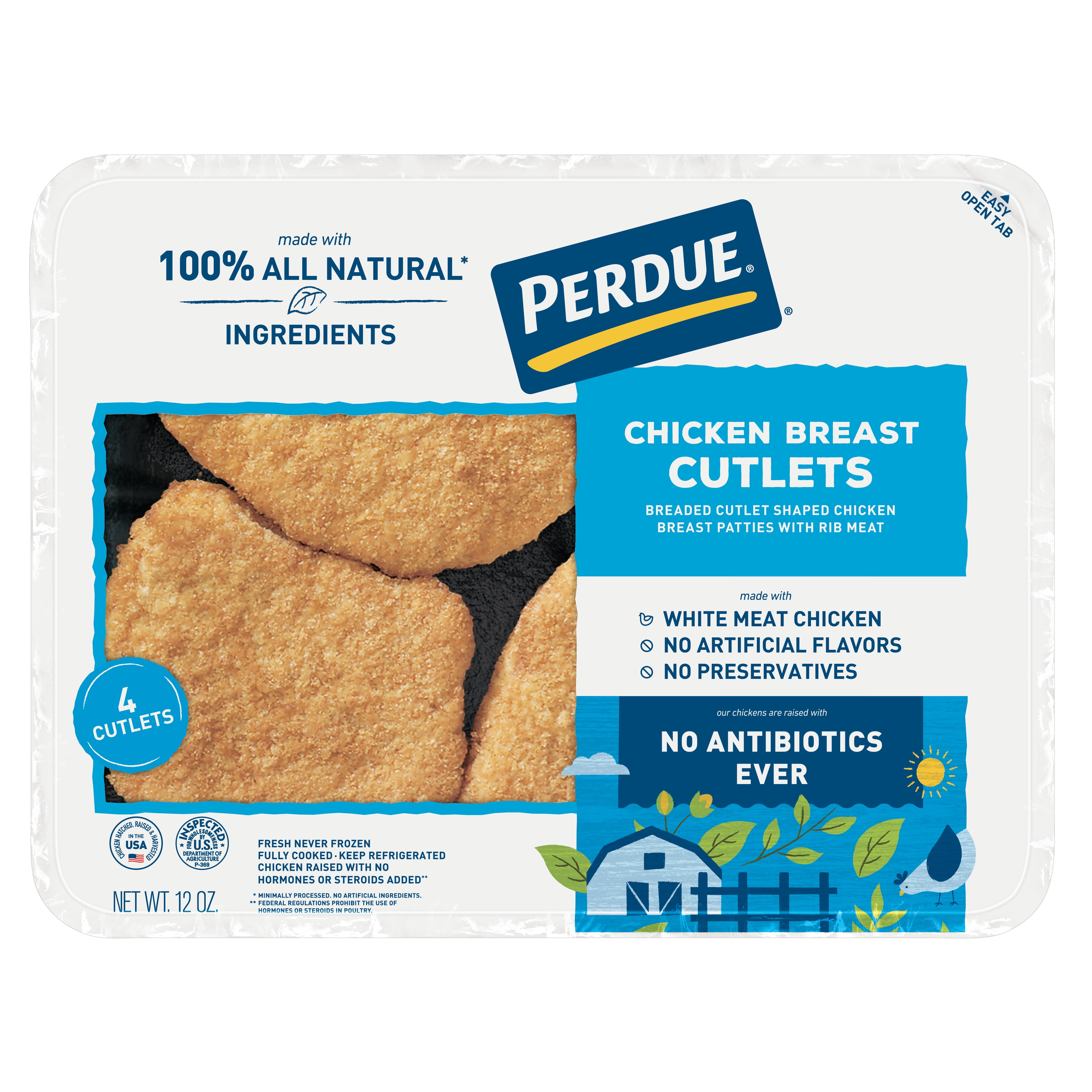 PERDUE Refrigerated Breaded Chicken Breast Cutlets 12 Oz Walmart easy-baked-chicken-cutlets-it-is-a-keeper