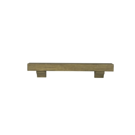 

Pearl Mantels Shenandoah Hand Distressed and Hand Finished Premium Pine Wood Mantel Shelf Antique Finish 60 L & 9 D Versatile Hanging Choices with or without Corbels (Included)