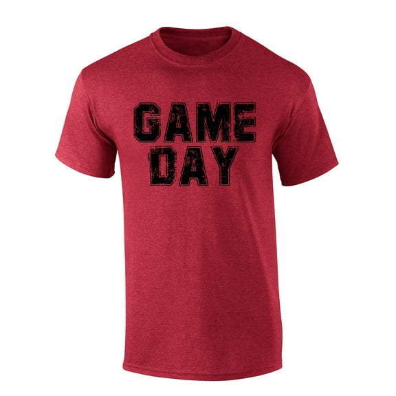 Arkansas Tshirt Football Team Color Cardinal and Black Alabama Game Day Shirt Mens Short Sleeve T-shirt Graphic Tee-Heather Cardinal-small