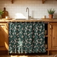 thumbnail image 4 of Ruffled Hem Oven Top Cover with Adjustable Tie Flounce Skirt Style Stain Resistant Fabric for Kitchen Baking Grilling BBQ Home Appliance Decor, 4 of 7