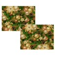 thumbnail image 1 of Oleegame 2 Pcs Napperons de Noël Rustiques Vintage Lavables, 1 of 4