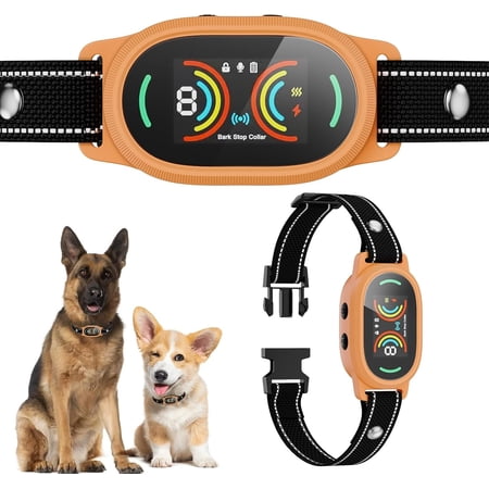 Philowng Dog Bark Collar for Large Medium Small Dogs Smart Anti-False Trigger AI Chip IP67 Waterproof Rechargeable with Adjustable Sensitivity
