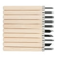 thumbnail image 4 of Wood Carving Knife Set, 10pcs Rustproof Steel Carpenter Tool  For  Clay Pumpkin Sculpting, 4 of 8