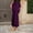 Purple, variant on Women's Satin Saree Shapewear Elegant Solid Color High Waist Hem Skirt Fashion Seamless Stretchable Long Skirts