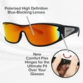 thumbnail image 5 of Battle Vision - Wrap-Around Sunglasses, Day/Night/Storm Lens, Polarized UV Protection, 3-Pack, 5 of 5