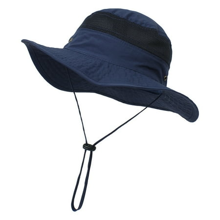 

nsendm Pumpkin Hat Toddler Kid s Sun Hat Wide Brim UPF 50+ Protection Hat For Toddler Boys Girls Kid Ball Cap Navy 48
