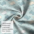 thumbnail image 6 of 48x36 Inch Rectangle Wall Tapestry for Indoor & Outdoor, Living Room, Bedroom, Teen Room,Whale Color Block Light Blue Pattern, 6 of 6