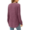 thumbnail image 5 of NMMUED Sweaters for Women Pullover Sweaters for Women Knit Sweater for Women Winter Sweaters for Women, Purple S, 5 of 5