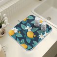 thumbnail image 4 of Yayeee Dish Drying Mat for Kitchen Counter 16" x 18" Microfiber Super Absorbent Coffee Decorative Pad, Lemon Leaves, 4 of 9