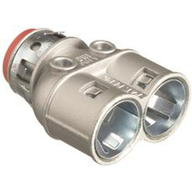 Arlington Snap2It Duplex Connector, 3/8 In., 25 Per Box