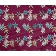 thumbnail image 5 of oneOone Polyester Spandex Maroon Fabric Leaves Sewing Craft Projects Fabric Prints By Yard 56 Inch Wide, 5 of 5