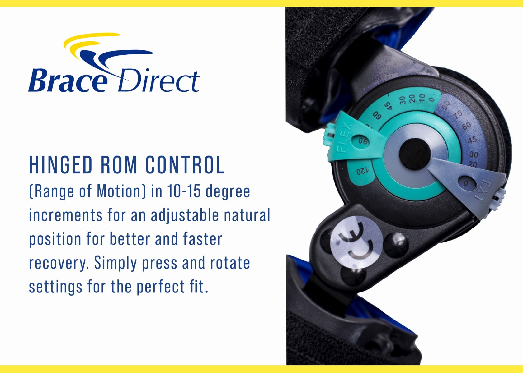 Brace Direct ROM Post-Op Rehabilitation Elbow Brace