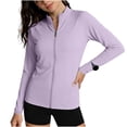 thumbnail image 5 of PBFRDSJ Women's UPF 50+ Sun Protection Jacket Long Sleeve Full Zip Lightweight Rash Guard Stretchy Gym Running Jacket, 5 of 7
