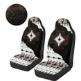 thumbnail image 3 of Uorisanigo Car Seat Covers, Auto Interior High Back Bucket Seat Covers, 2pcs Aztec African Tribal Saddle Blanket Elastic Back for Cars, Trucks, Van, SUV, Easy to Install, 3 of 7