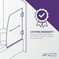 thumbnail image 4 of ANZZI Vensea Series 31.5 in. by 56 in. Frameless Hinged Tub Door in Matte Black, 4 of 10