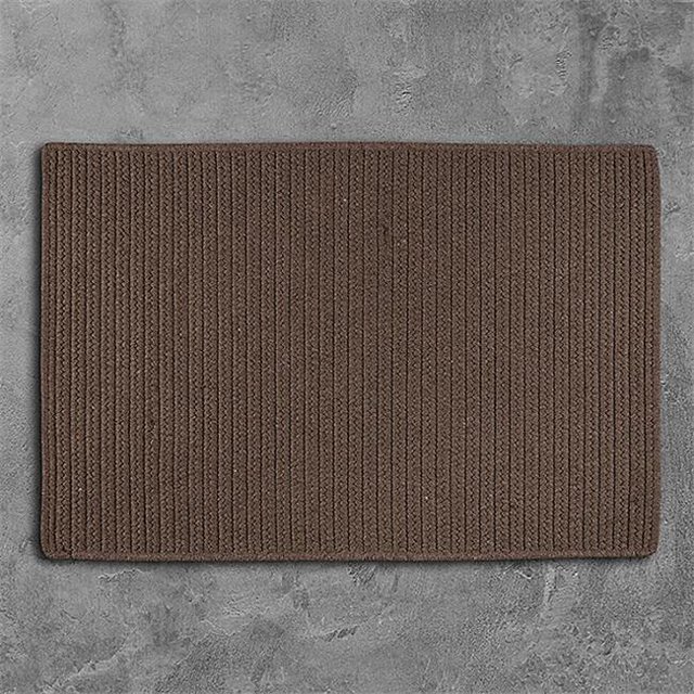 Colonial Mills Rug LS01R036X060S 3 x 5 ft. Sunbrella Solid Braided Rug Mink