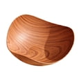 thumbnail image 4 of Plato de frutas secas de imitación de madera, decorativo, rústico, bandeja para servir frutas, aperitivos, pasteles, decoración de mesa para el hogar. Marrón claro, 4 of 8
