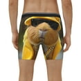 thumbnail image 4 of Cauagu Heavy Metal Style Guinea Pig Print Men's Boxer Briefs, Funny & Cute Underwear Elastic Waistband Briefs Ideal Gift for Men,1-Pack, 4 of 7