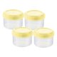 thumbnail image 4 of 4 botellas pequeñas para apretar minicontenedores transparentes multifuncionales para condimentos tarros de especias vacíos para pícnic al Redondo Amarillo shamjiam, 4 of 8