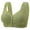 Green, variant on Womens Bras Comfortable Wireless Hoop Push Up Middle Button Breastfeeding Breathable Elastic Underwear Daily Bra L