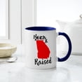 thumbnail image 4 of CafePress - Georgia Born And Raised - 11 oz Ceramic Mug - Novelty Coffee Tea Cup, 4 of 4