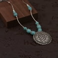 thumbnail image 3 of RSAMD Vintage Women's Tibetan Silver Turquoise Beads String Pendant Necklaces Jewelry-3019, 3 of 9