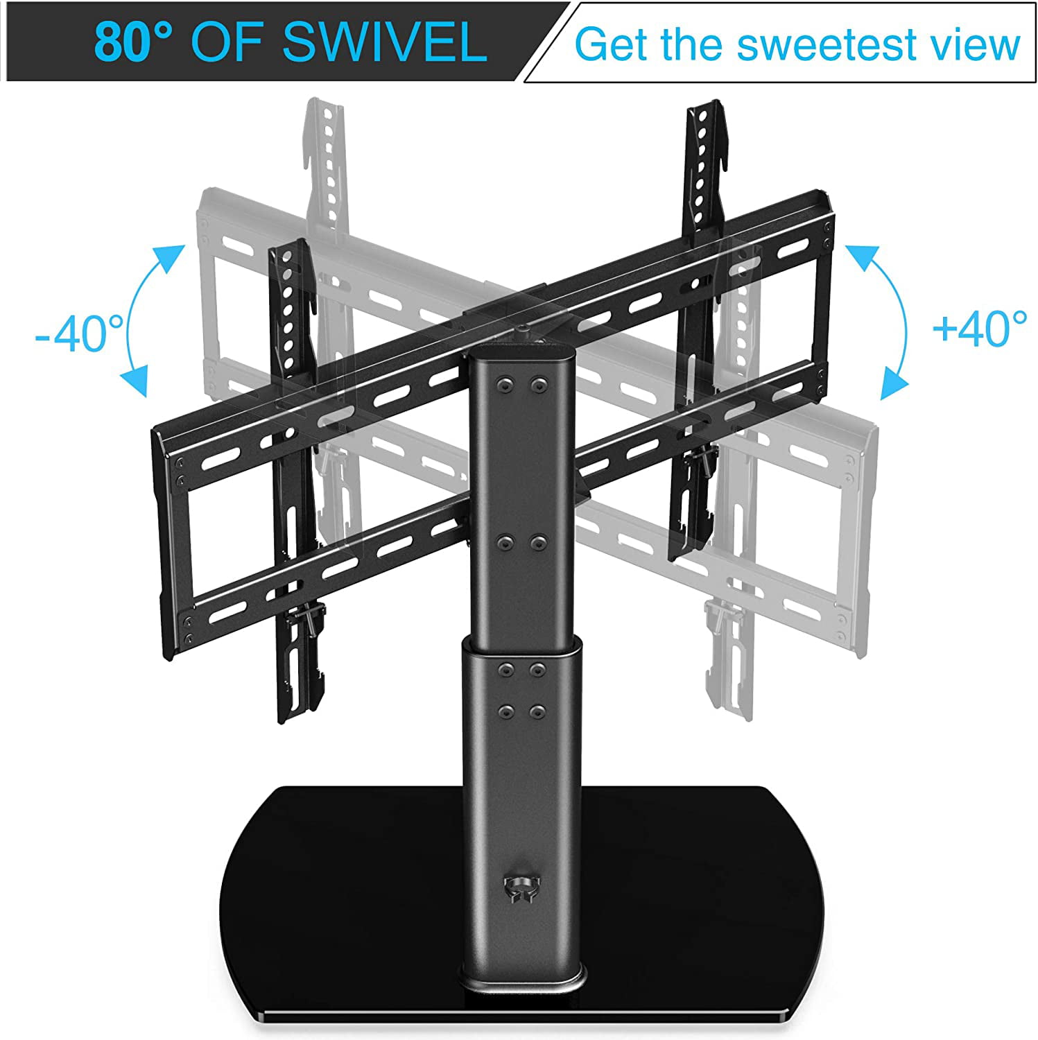 Fitueyes Swivel Universal TV Stand/Base Tabletop TV Stand ...