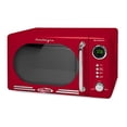 thumbnail image 2 of Nostalgia Four à Micro-Ondes Rétro Compact de Comptoir, 0,7 Pi3 700 Watts avec Écran Numérique DEL, Verrouillage pour Enfants, Intérieur Facile à Nettoyer, Rouge, 2 of 9