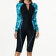 thumbnail image 1 of Trajes de baño de una pieza para mujer, trajes de surf de manga larga para mujer, pantalones cortos, trajes de buceo con almohadillas para el pecho y sin soportes de acero, 1 of 6