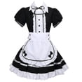 thumbnail image 2 of 2022 Lolita Maid Costumes French Maid Dress Girls Woman Amine Cosplay Costume Waitress Maid Party Stage Costumes Set, 2 of 4