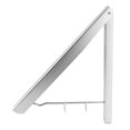 thumbnail image 2 of Perchero retráctil para colgar ropa, estantes de secado de ropa plegables de aluminio montados en la pared para lavandería, color plateado, 2 of 5