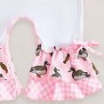 thumbnail image 6 of Xyant Baby Girl Fall Winter Clothes Newborn Silly Goose Romper Long Sleeve Round Neck Jumpsuit Cute One Piece Outfit (Pink,0-3 Months), 6 of 7